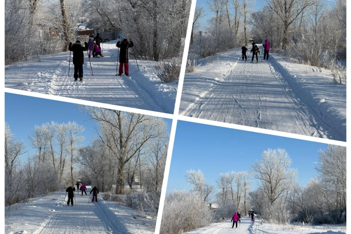 Қысқы демалыс уақытында дене шынықтыру пәні мұғалімдерінің ұйымдастыруымен бастауыш сынып оқушылары арасында шаңғы жарысы